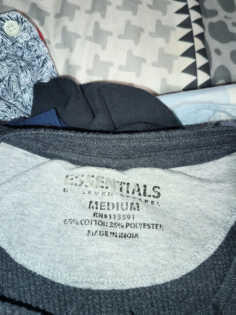 Essentials charcoal gray